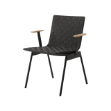 AV34 CITY chair with armrests Black