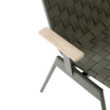 AV34 CITY chair with armrests Bronze green