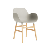 FORM ARMCHAIR Gris clair