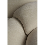 PACHA 3 places avec accoudoirs du milieu Belsuede 007 avorio