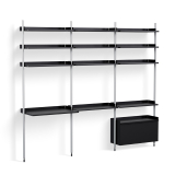 PIER SYSTEM 23 Noir/ aluminium