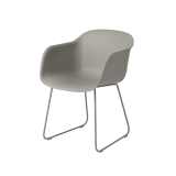 FIBER ARMCHAIR sled base Grey