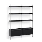 PIER SYSTEM 132 Noir/ aluminium