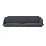 OSLO 3 seater Dark grey 180