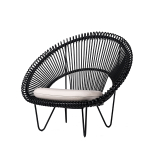ROY COCOON armchair Black
