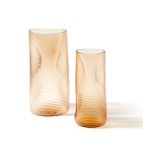 CORAL vase H 41 Transparent pink