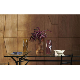 CORAL vase H 41 Transparent pink