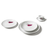 Set de 2 assiettes creuses PRUNIER Ø 21 Blanc