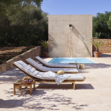 Sun lounger KOS Teak