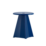 TABOURET MÉTALLIQUE Prouvé Bleu Marcoule