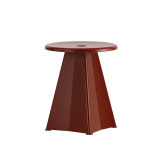 METAL TABOURET Japanese red