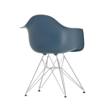 EAMES PLASTIC ARMCHAIR DAR pieds Tour Eiffel Bleu de mer RE