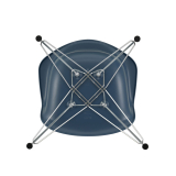 EAMES PLASTIC ARMCHAIR DAR pieds Tour Eiffel Bleu de mer RE