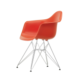 EAMES PLASTIC ARMCHAIR DAR pieds Tour Eiffel Rouge coquelicot RE