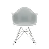 EAMES PLASTIC ARMCHAIR DAR pieds Tour Eiffel Gris clair RE