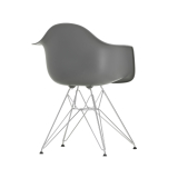 EAMES PLASTIC ARMCHAIR DAR pieds Tour Eiffel Gris granit RE
