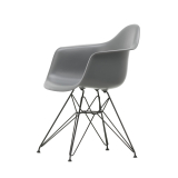 EAMES PLASTIC ARMCHAIR DAR pieds Tour Eiffel Gris granit RE