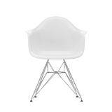 EAMES PLASTIC ARMCHAIR DAR feet Eiffel Tower Cotton white RE