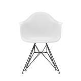 EAMES PLASTIC ARMCHAIR DAR feet Eiffel Tower Cotton white RE
