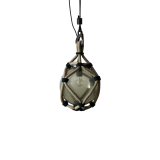 Suspension BOLLICOSA NAUTILUS Ø 30 Verre fumé transparent / nœuds verts