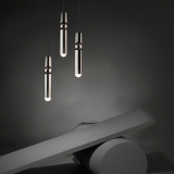 FULCRUM CHANDELIER 3 PIECES Polished chrome