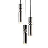 FULCRUM CHANDELIER 3 PIECES Polished chrome