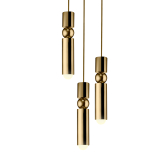 FULCRUM CHANDELIER 3 PIECES Polished brass