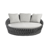 Daybed TOSCA Wengé / Natté Blanc 01