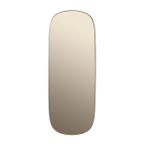 MIROIR FRAMED LARGE Taupe/ Verre taupe