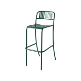 Tabouret haut PATIO LAMES  Vert mousse