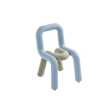 Chaise enfant MINI BOLD Bleu ciel/Sauge
