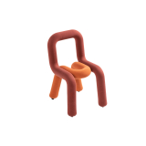 Chaise enfant MINI BOLD Chataigne/Noisette