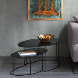 SLIM IRONY OVAL Noir cuivré sablé