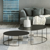 SLIM IRONY OVAL Noir cuivré sablé