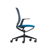 SE:MOTION assise et dossier rembourrés Bleu 67004/ structure noire