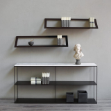 SLIM MARBLE SIDEBOARD Carrara white marble