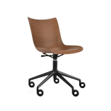 P/WOOD castors Dark wood/ black