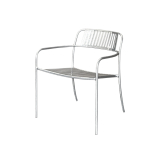Fauteuil PATIO LAMES Brut verni