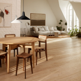 B-TABLE extensible swivel table top Walnut