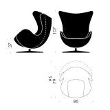 OEUF (EGG) Leather Black