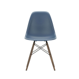 EAMES PLASTIC CHAIR DSW érable foncé Bleu de mer RE