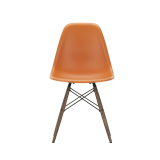 EAMES PLASTIC CHAIR DSW érable foncé Orange rouille RE