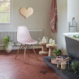 EAMES PLASTIC CHAIR DSW Black maple Poppy red RE
