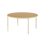 WOODEN TABLE ROUND L Ivoire