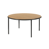 WOODEN TABLE ROUND L Noir