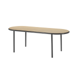 WOODEN TABLE OVAL Noir