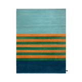 Tapis LES ARCS VERT ABRICOT 1972