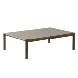 COUPLE 120x84 Taupe / Chêne huilé foncé