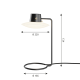 AJ OXFORD H 41 Verre opalin