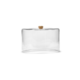 Cloche en verre DUNE Frêne naturel